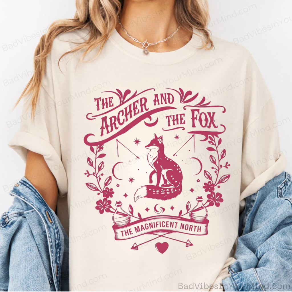 The Archer And The Fox Shirt, Ballad Of The Archer And The Fox Shirt, Bookish Shirt, Fantasy Reader Shirt, Once Upon A Broken Heart