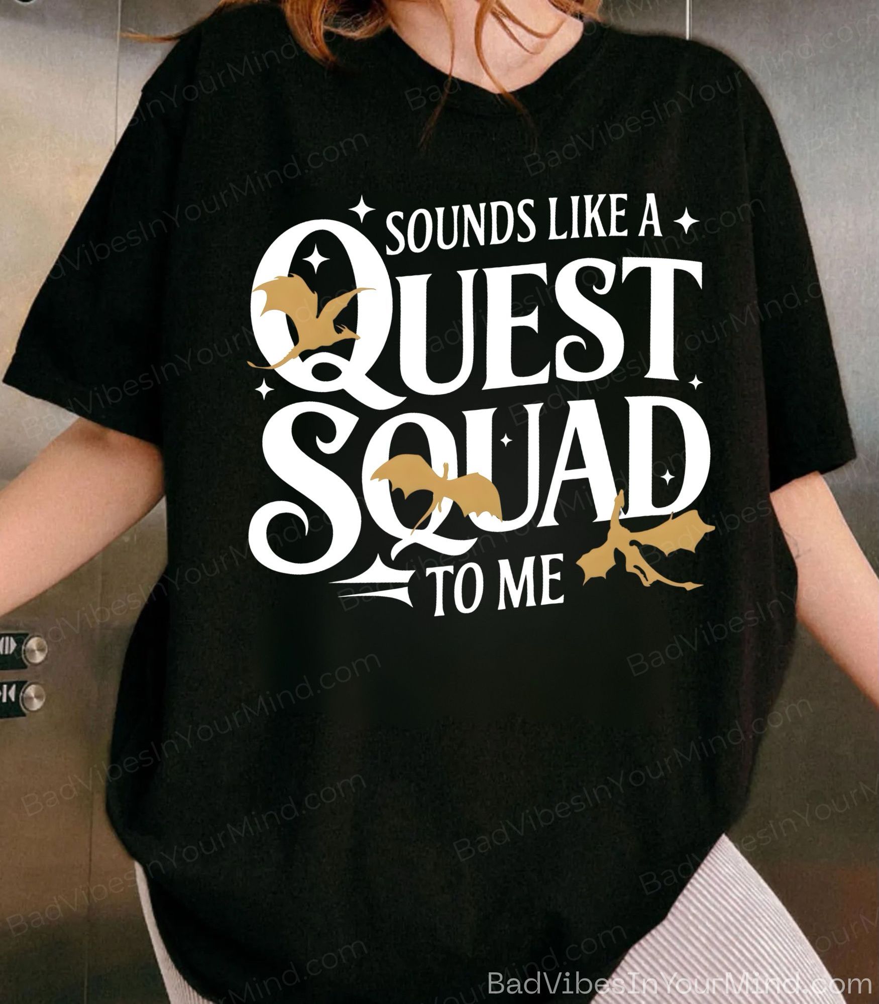 Sounds Like A Quest Squad Shirt, Xaden Riorson T-shirt Sweatshirt, Dragon Rider Tee, Bookworm Tshirt, Fourth Wing Fan, Book Lover Tee