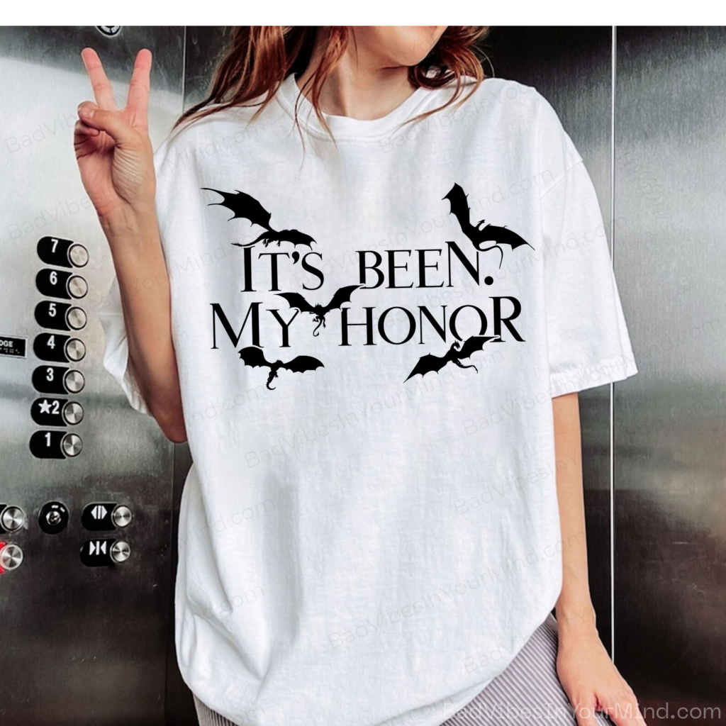 It's been my honor Fourth Wing Merch Fourth Wing Shirt Iron Flame Booktok Merch Basgiath War College Xaden Violet Sorrengail