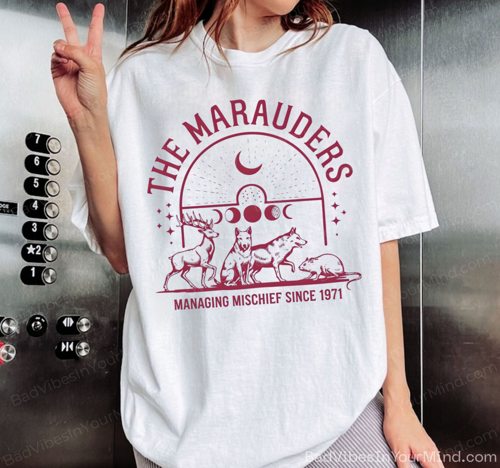 The Marauders Shirt, Wizard Movie Shirt, Ministry Of Magic Tee, Fantasy Reader Gift, Magic School, Fantasy bookish Shirt