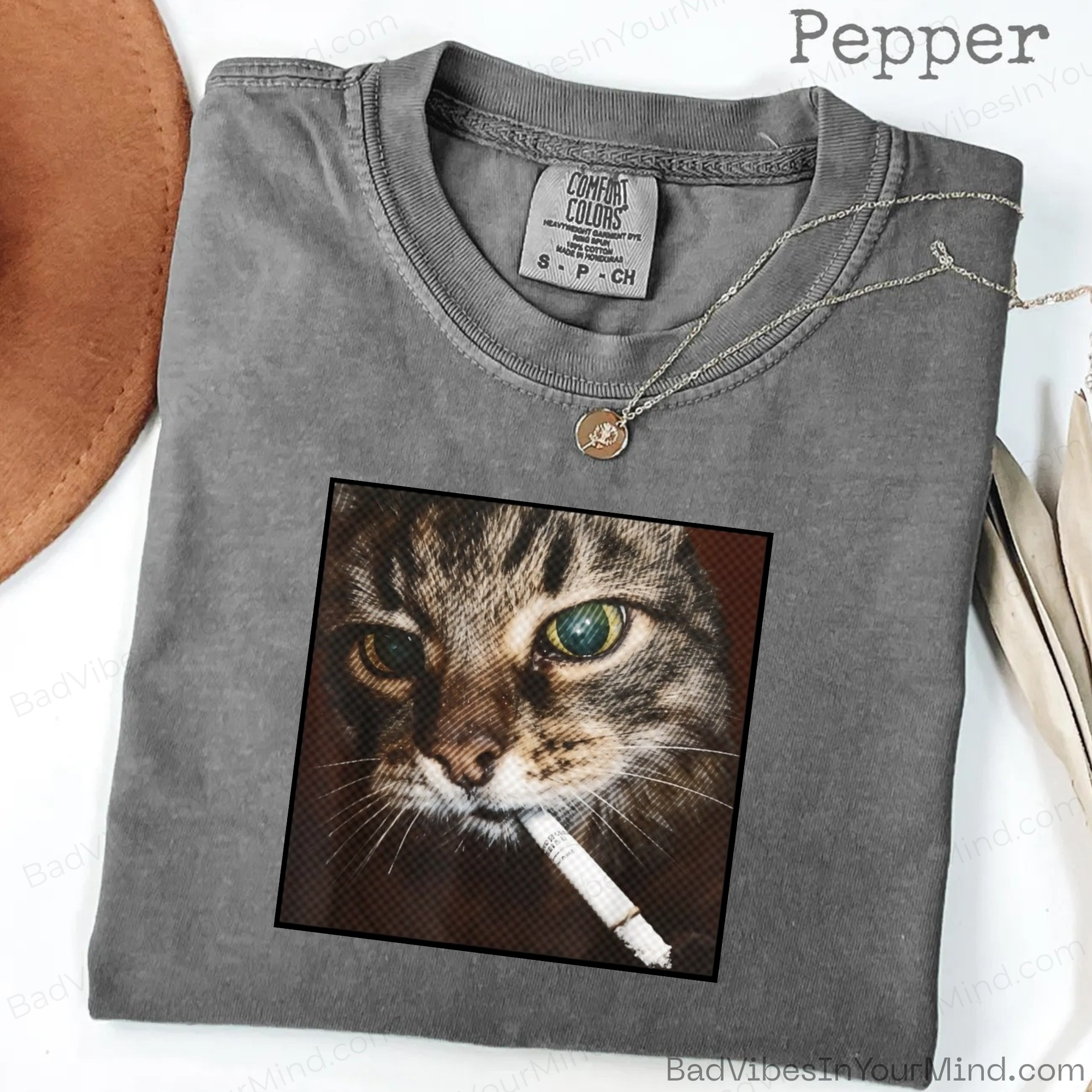 Funny Smoking Cat Meme Shirt, Cigarette Cat Shirt, Gen Z Joke Shirt, Stupid Brainrot Gift, Cat Lover Gift, Funny Kitty Tee, Cool Cat Shirt
