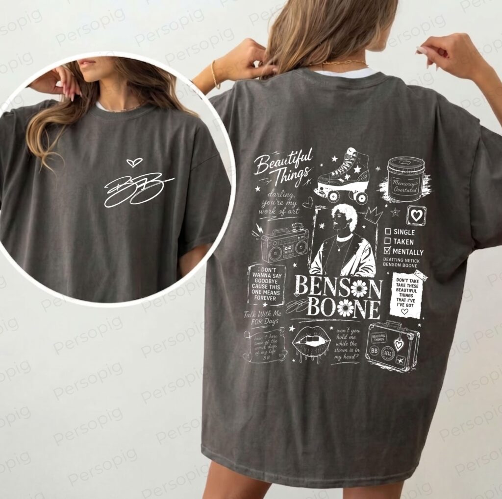 Benson Boone Wash Shirt, Wanted Man Tour 2026 Comfort Color Shirt, Vintage Concert Tee, Benson Boone Fan Gift, Music Tour TShirt