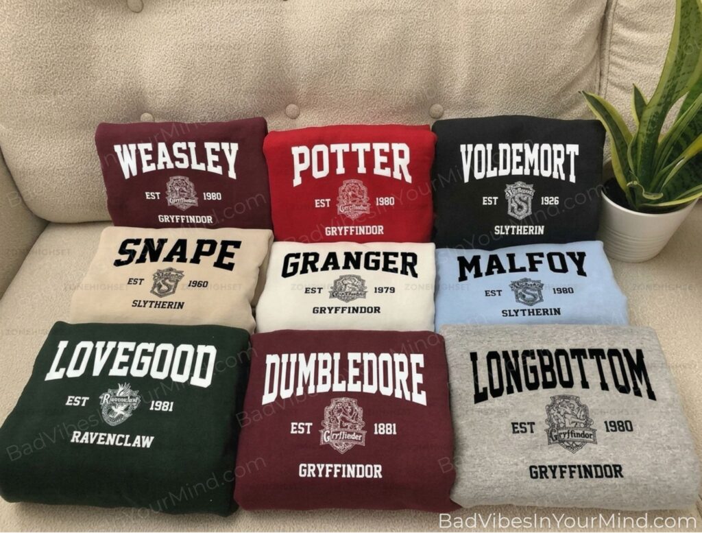 Custom HP Characters T-shirt Sweatshirt Hoodie